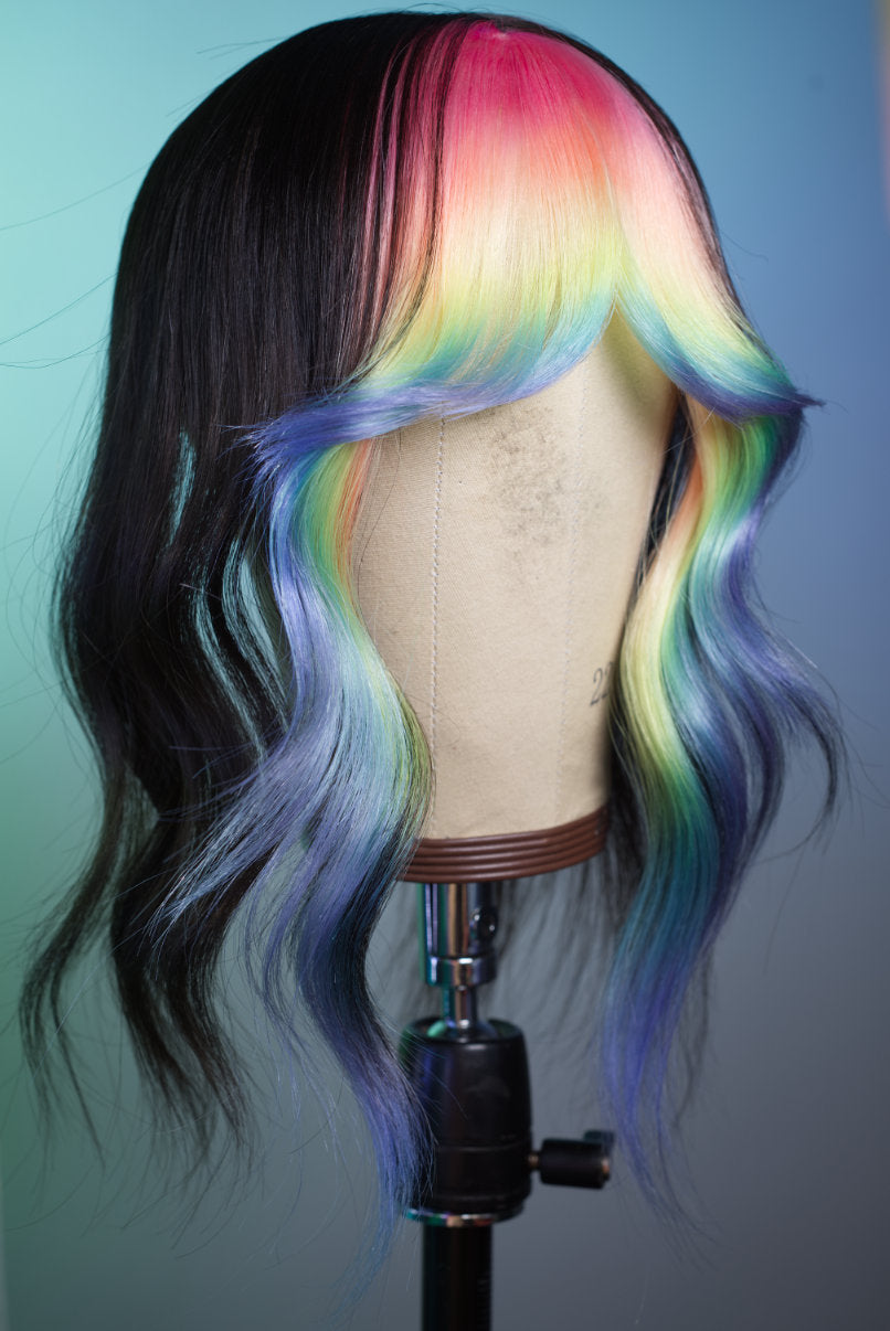 Bubble Bath Face Frame Wig Topper - Dark Brown