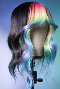Bubble Bath Face Frame Wig Topper - Dark Brown