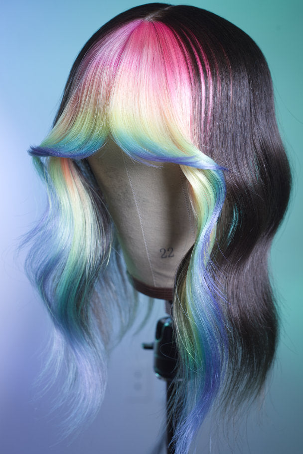 Bubble Bath Face Frame Wig Topper - Medium Brown Base