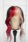 Rose Side Swoop Bang Wig Topper - Dark Brown Base