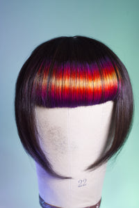 Tequila Sunrise Blunt Bang - Dark Brown Base