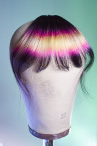 Tequila Sunrise Wispy Bang - Dark Brown Base