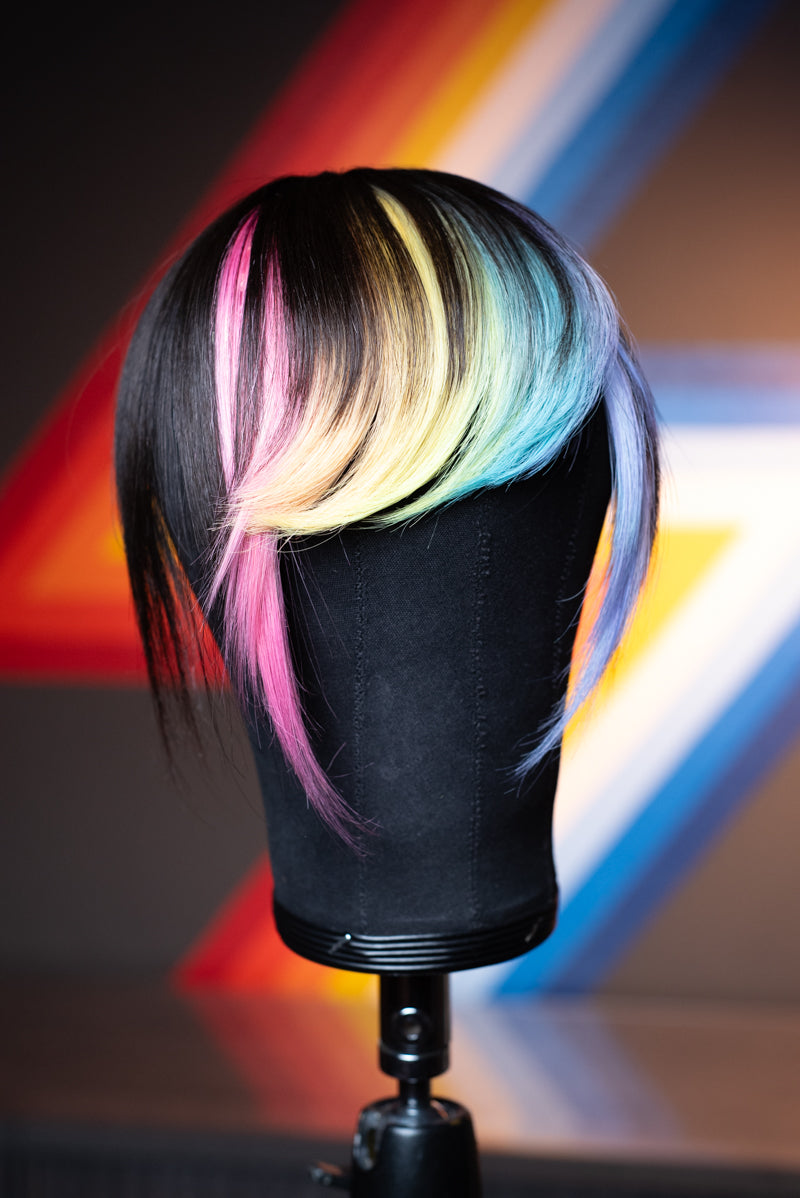 Bubble Bath Side Swoop Bang - Natural Black Base