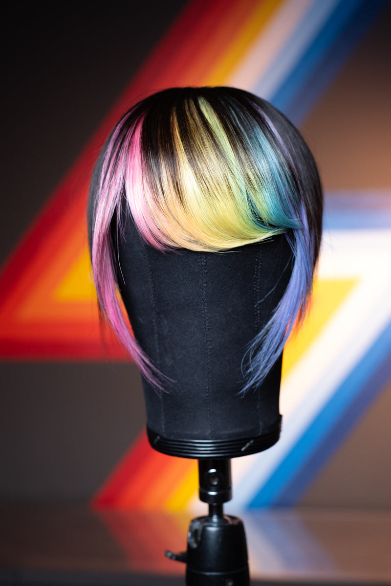Bubble Bath Side Swoop Bang - Natural Black Base