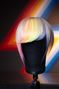 Bubble Bath Side Swoop Bang - Natural Blonde Base
