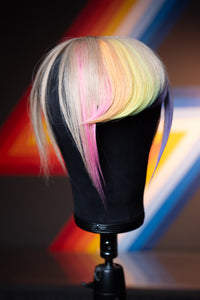 Bubble Bath Side Swoop Bang - Natural Blonde Base