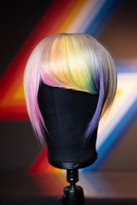 Bubble Bath Side Swoop Bang - Natural Blonde Base
