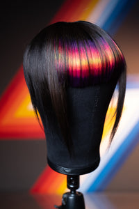 Tequila Sunrise Blunt Bang - Dark Brown Base