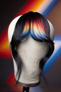 Signature Asymmetrical Wispy Bang - Natural Black Base