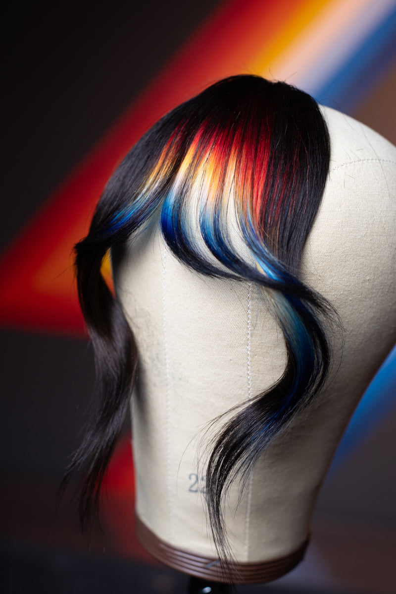 Signature Asymmetrical Wispy Bang - Natural Black Base