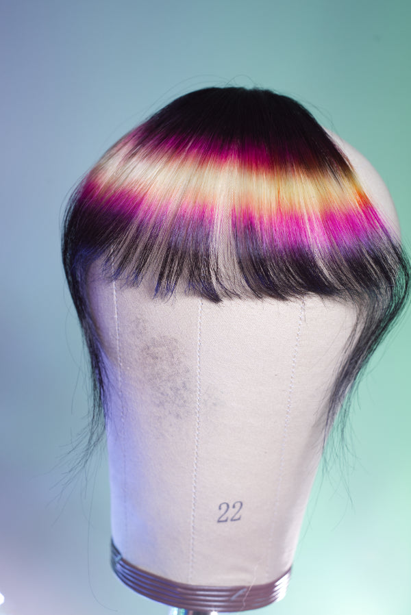 Tequila Sunrise Wispy Bang - Natural Black Base