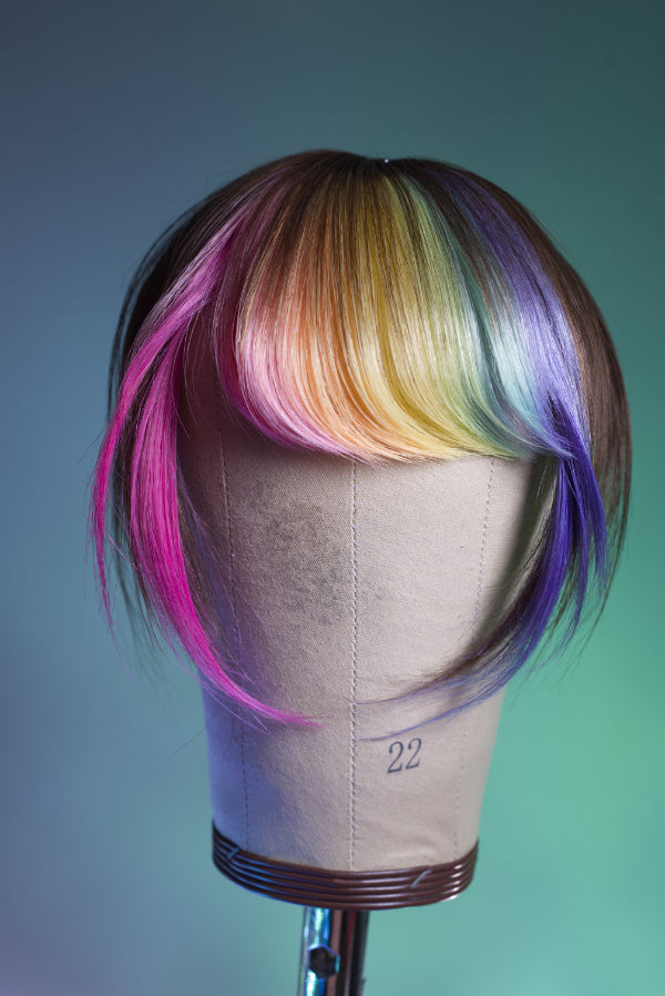 Bubble Bath Side Swoop Bang - Light Brown Base