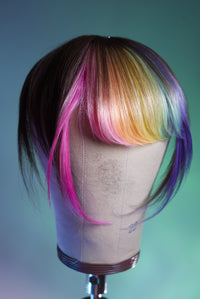 Bubble Bath Side Swoop Bang - Light Brown Base