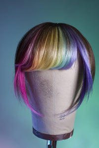 Bubble Bath Side Swoop Bang - Light Brown Base
