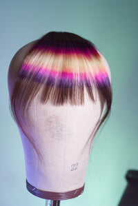 Tequila Sunrise Wispy Bang - Light Brown Base