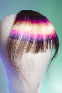 Tequila Sunrise Wispy Bang - Light Brown Base