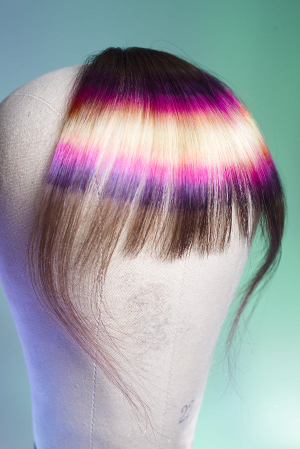 Tequila Sunrise Wispy Bang - Light Brown Base