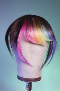 Bubble Bath Side Swoop Bang - Medium Brown Base
