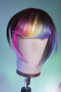 Bubble Bath Side Swoop Bang - Medium Brown Base