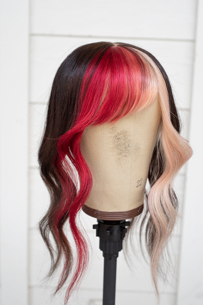 Rose Side Swoop Bang - Medium Brown Base