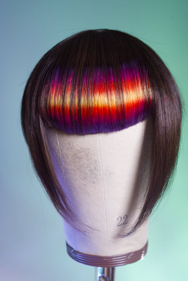 Tequila Sunrise Blunt Bang - Light Brown Base