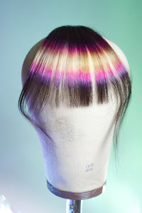 Tequila Sunrise Wispy Bang - Medium Brown Base