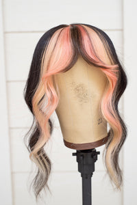 Neapolitan Face Frame Wig Topper - Medium Brown Base