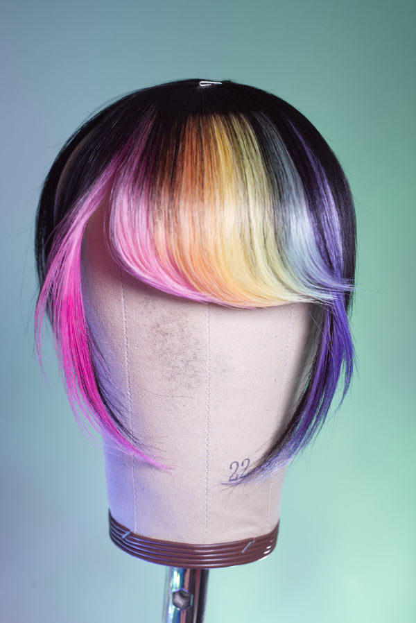 Bubble Bath Side Swoop Bang - Natural Black Base