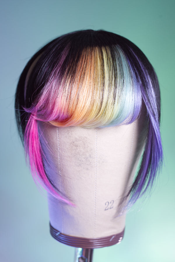 Bubble Bath Side Swoop Bang - Natural Black Base