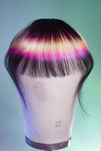 Tequila Sunrise Wispy Bang - Natural Black Base