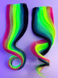 Neon Striped Accent Pieces - 4" x 18"