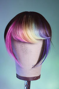 Bubble Bath Side Swoop Bang - Medium Brown Base